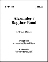 ALEXANDERS RAGTIME BAND BRASS QUINTET P.O.D. cover